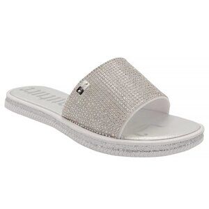 Juicy Couture Jewel Embellished Slide Sandals